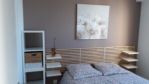 1 室のベッドルーム、ベッドシーツ