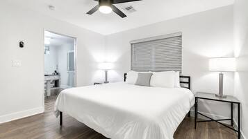 9 bedrooms, memory-foam beds, iron/ironing board, free WiFi