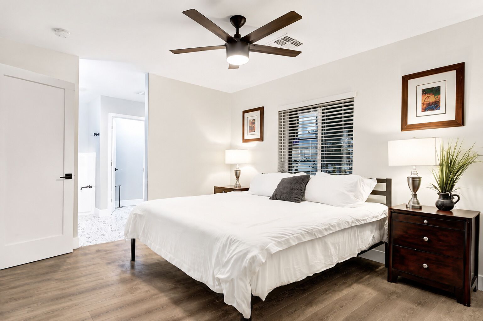 9 bedrooms, memory-foam beds, iron/ironing board, free WiFi