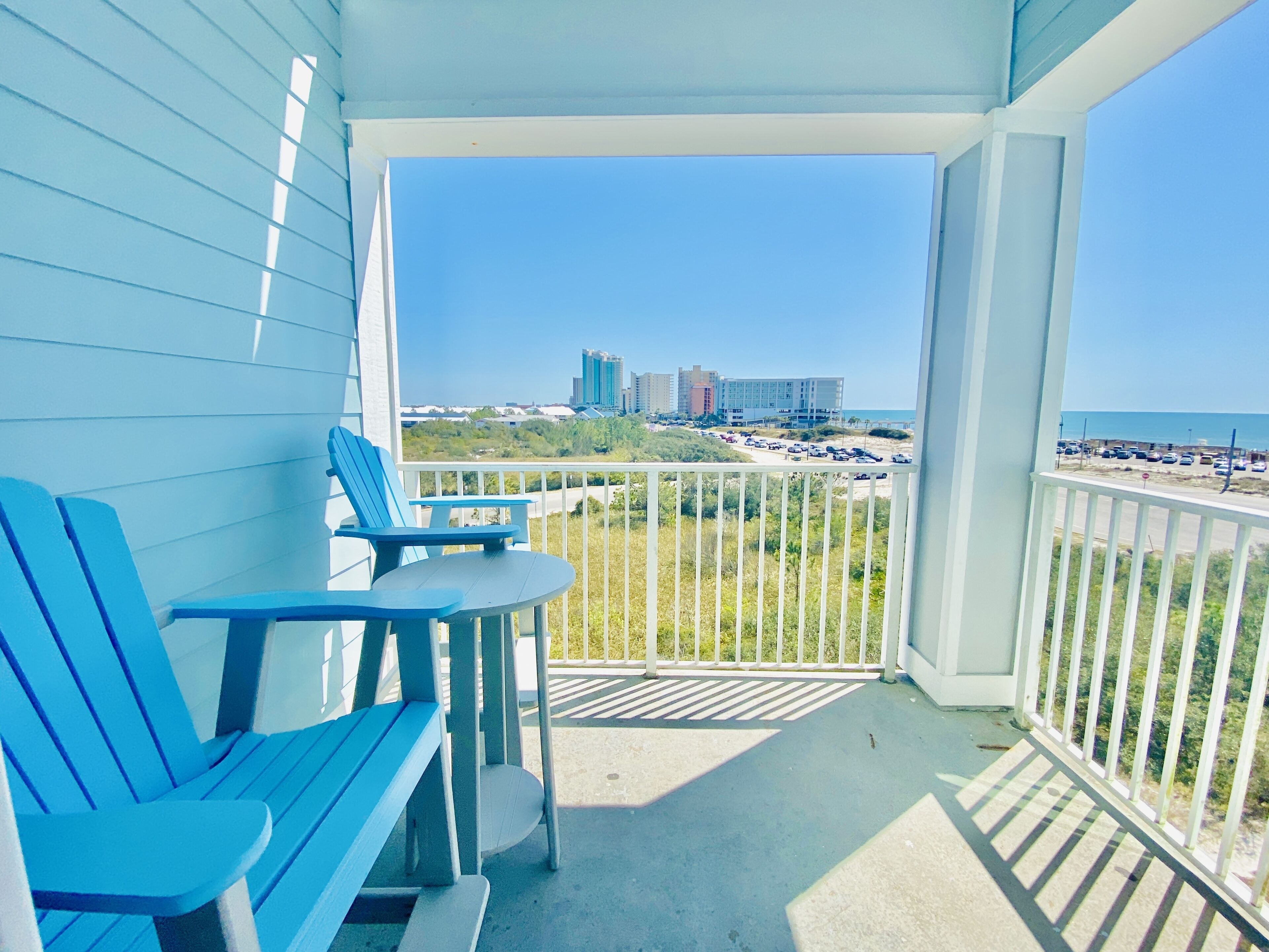 Condo, 2 chambres, balcon, vue sur la plage (1.5 Bathrooms - 419) | Balcon