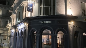 Front of property – evening/night - The Marine Hotel (Ryde)
