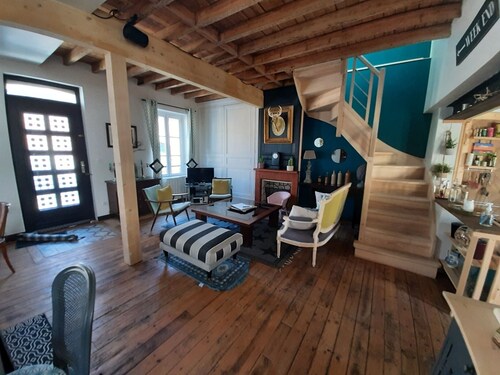 St Valery port, maison de pecheur terrasse wifi