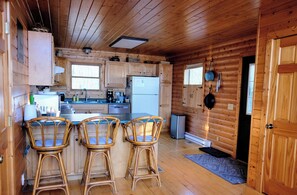 Fridge, microwave, oven, stovetop - Cozy Lakeside Retreat with Stunning Sunset View!
(Aitkin)