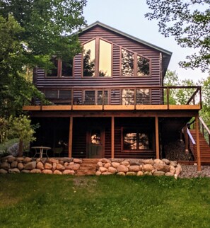 Exterior - Cozy Lakeside Retreat with Stunning Sunset View!
(Aitkin)