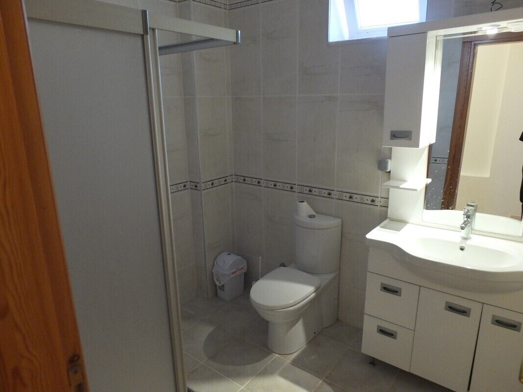 basic shared dormitory, women only, private bathroom, partial sea view | bathroom | bidet