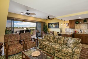 TV, lettore DVD, libri, impianto stereo