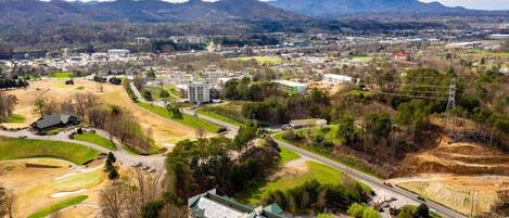 منظر من الجو على ارتفاع عالٍ