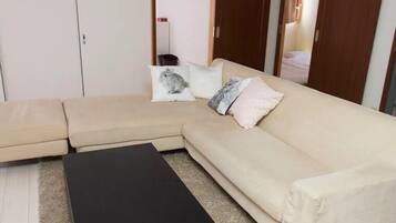 Family Apartment, 2 Bedrooms | 2 bedrooms, desk, laptop workspace, free WiFi