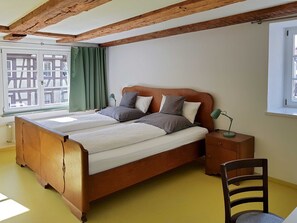 2 bedrooms, travel crib, WiFi, bed sheets