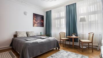 Family Quadruple Room, Shared Bathroom (Stockholm) | Hypo-allergenic bedding, blackout drapes, iron/ironing board, free WiFi