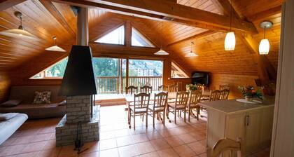 Oz/Alpe d'Huez 110m slopes, up to 21 people, Hammam, en-suite bedrooms