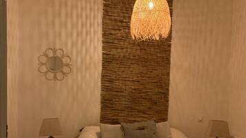 1 chambre, fer et planche Ă repasser, draps fournis