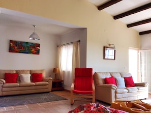 Télévision, cheminée, livres