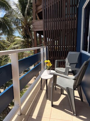Double Room, Ocean View | Balcony view - Hotel Royal Blue & Golf Cart Rental (San Pedro)