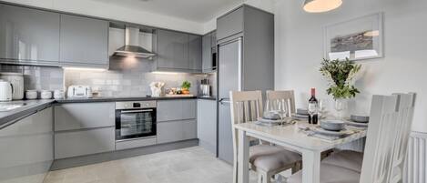 Microwave, oven, dishwasher, toaster