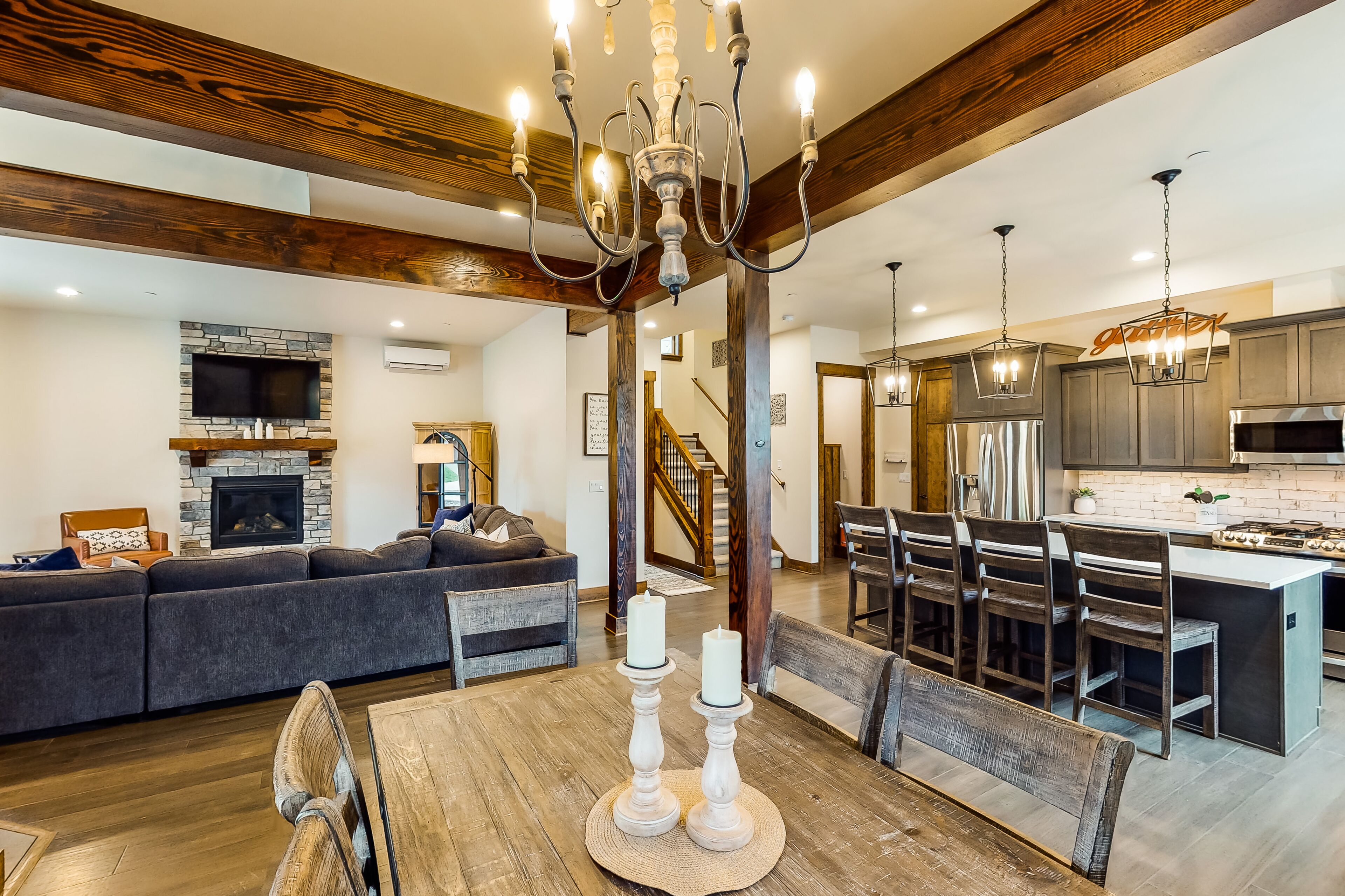 Spacious, dog-friendly getaway w/ chef's kitchen, fireplace, & year-round fun