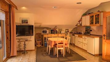 Apartment | Private kitchen | Fridge, microwave, stovetop, dishwasher