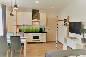 Leilighet, 1 soverom | Eget kjøkken | Kjøleskap, ovn, kokeplater og oppvaskmaskin