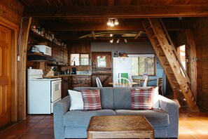 Fernseher, Kamin, DVD-Player