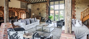 Stunning 6 bedroom converted barn nestled in Souths Downs; 5,000+ sq ft; 9 acres