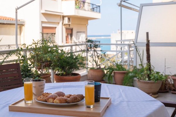 Luxury Apartment, 1 Bedroom, Balcony, Sea Facing | Terrace/patio