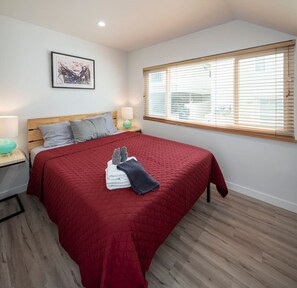 2 bedrooms, iron/ironing board, travel crib, WiFi