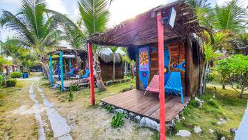 Mini Cabaña Vista al Mar, Baño compartido | Ropa de cama