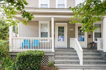 Across from the park and 2 blocks from beach & restaurants- LEFT side of duplex