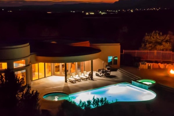A heated pool