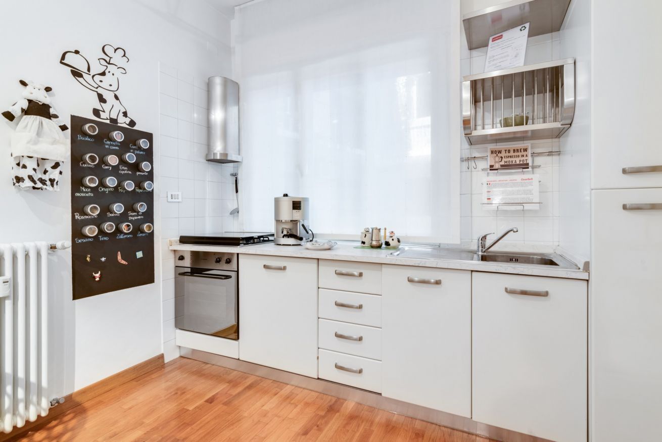 Fridge, oven, stovetop, dishwasher