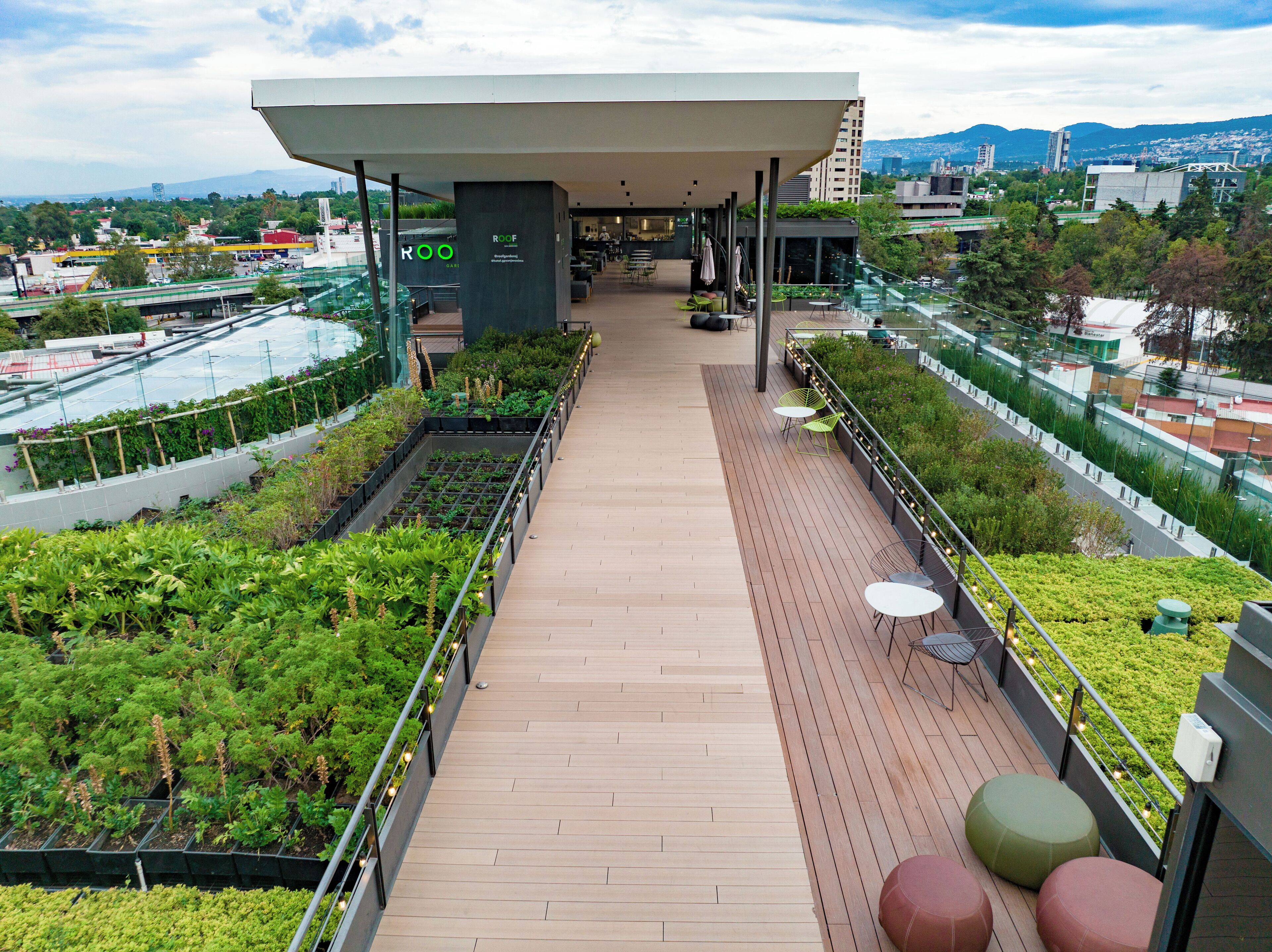 Terrasse sur le toit