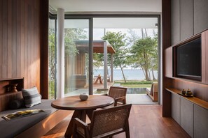 1 Bedroom Beach Front Villa | Literie hypoallergénique, minibar, coffres-forts dans les chambres