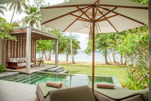 1 br beach pool villa | Hypo-allergenic bedding, minibar, in-room safe, blackout curtains - Koh Russey Resort (Prey Nob)