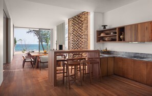 4 br beach pool villa | Living area | 40-inch flat-screen TV with satellite channels, TV - Koh Russey Resort (Prey Nob)