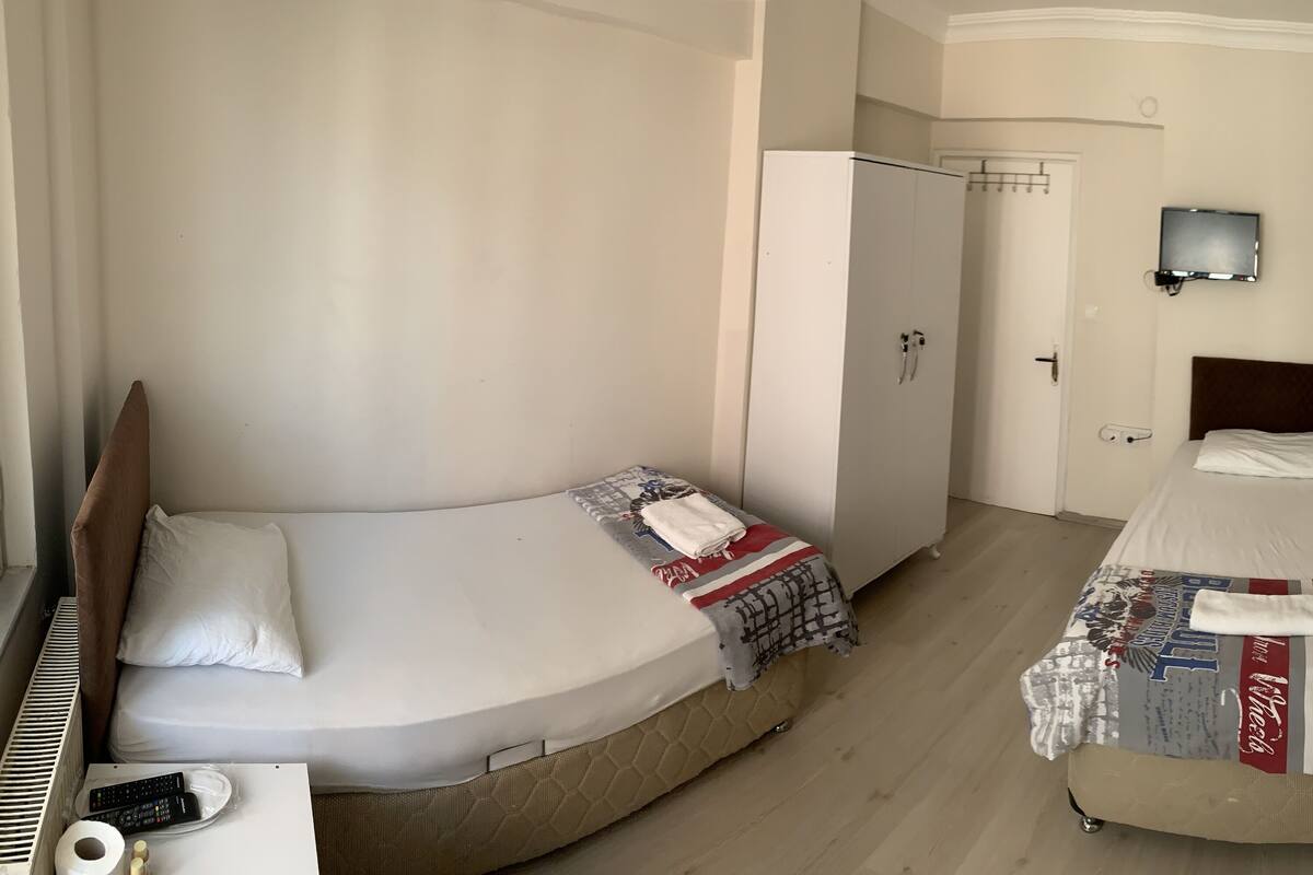 Standard Twin Room | Desk, soundproofing, WiFi (free), bed sheets
