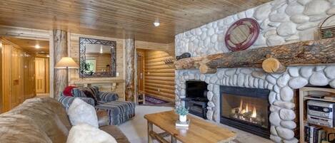 Fernseher, Kamin, Arbeitsbereiche