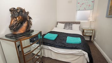 2 bedrooms, iron/ironing board, travel crib, WiFi
