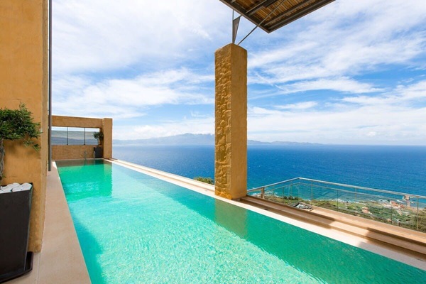 Swim in the exquisite pool of the villa