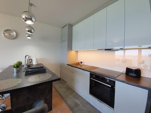 Apartment | Private kitchen | Fridge, oven, stovetop, dishwasher