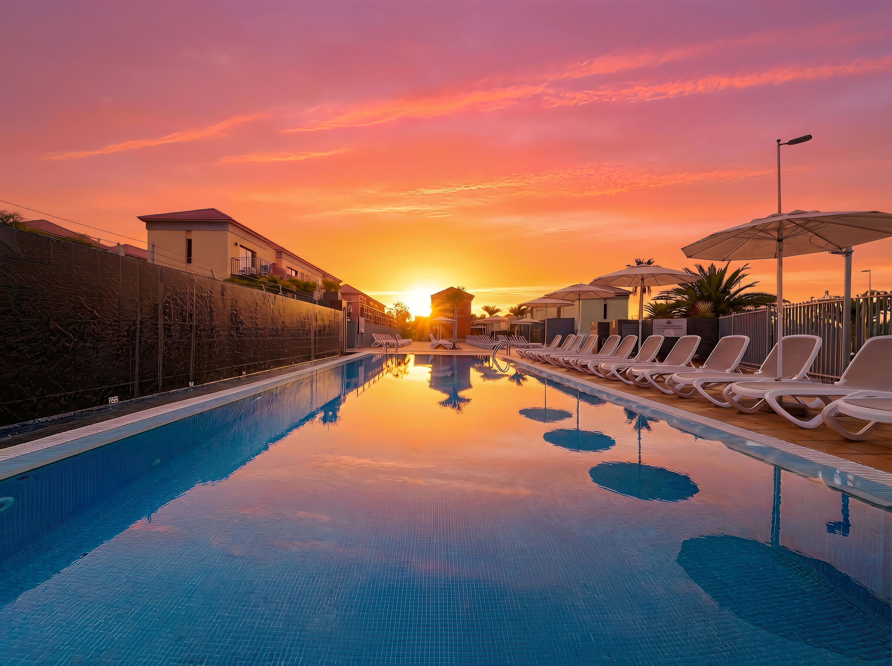 3 piscinas al aire libre, sombrillas, tumbonas