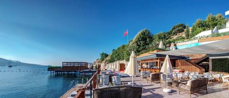 Vue sur la plage/l’océan