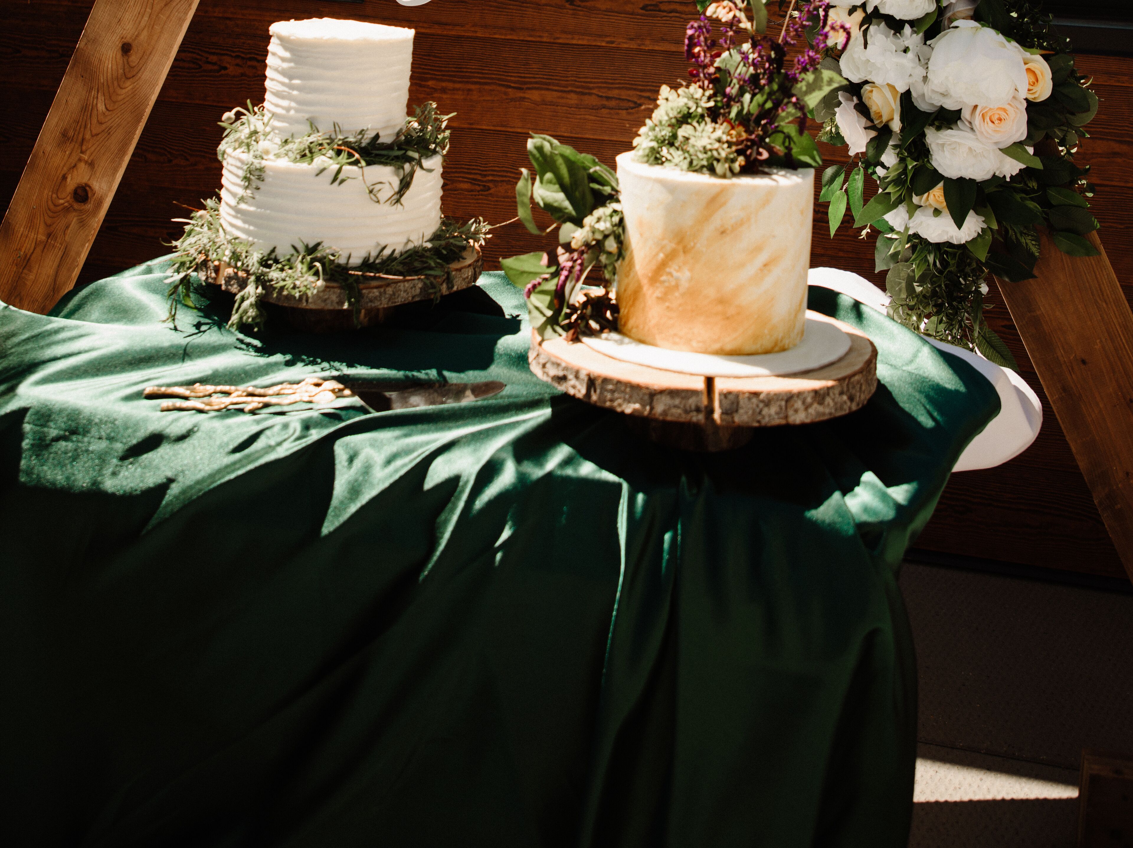 outdoor wedding area