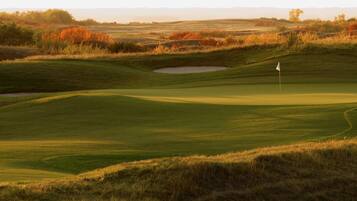 Golfers can enjoy a challenging round on this well-manicured course with scenic views of the surrounding landscape.
