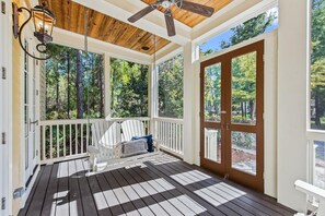 Terrace/patio - Holiday Availability! Forest District! Screened Porches! Bikes! Gourmet Kitchen! (Santa Rosa Beach)
