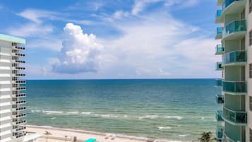 On the beach, white sand
