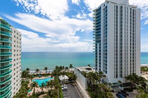 Luxury Condo, 2 Bedroom, Kitchen, Ocean View 11N | Balcony view - The Tides Ocean Luxury Suites (Hollywood)