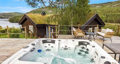 Relaxing and cozy cottage with jacuzzi and panorama view