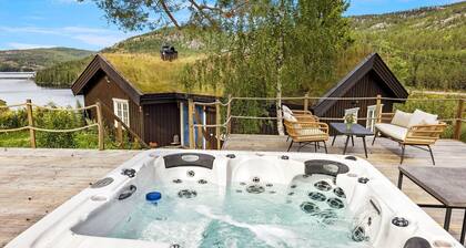 Relaxing and cozy cottage with jacuzzi and panoramic view 