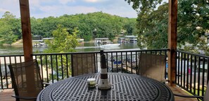 Outdoor dining - 4 BD 3.5 BA Lighthouse No 23 Newly Built Lakefront Home in Heart of Osage Beach! (Osage Beach)