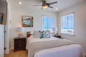 Iron/ironing board, travel crib, WiFi, bed sheets